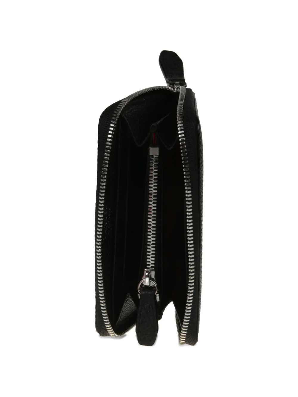  Lancel Zip Leather Wallet - Black 