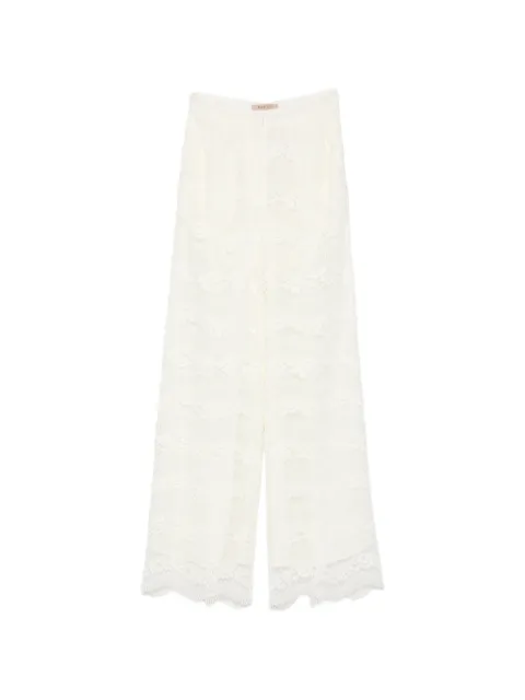 TWINSET pantalones de encaje