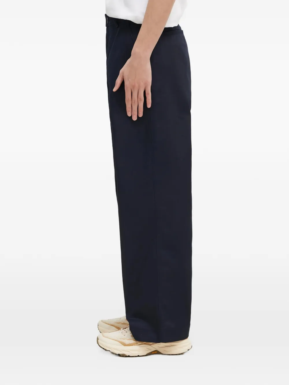 Champion logo-patch straight-leg trousers Blauw