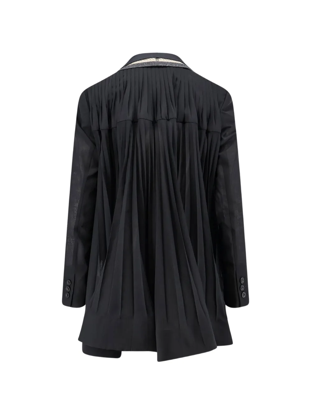 sacai Geplooide blazer Zwart