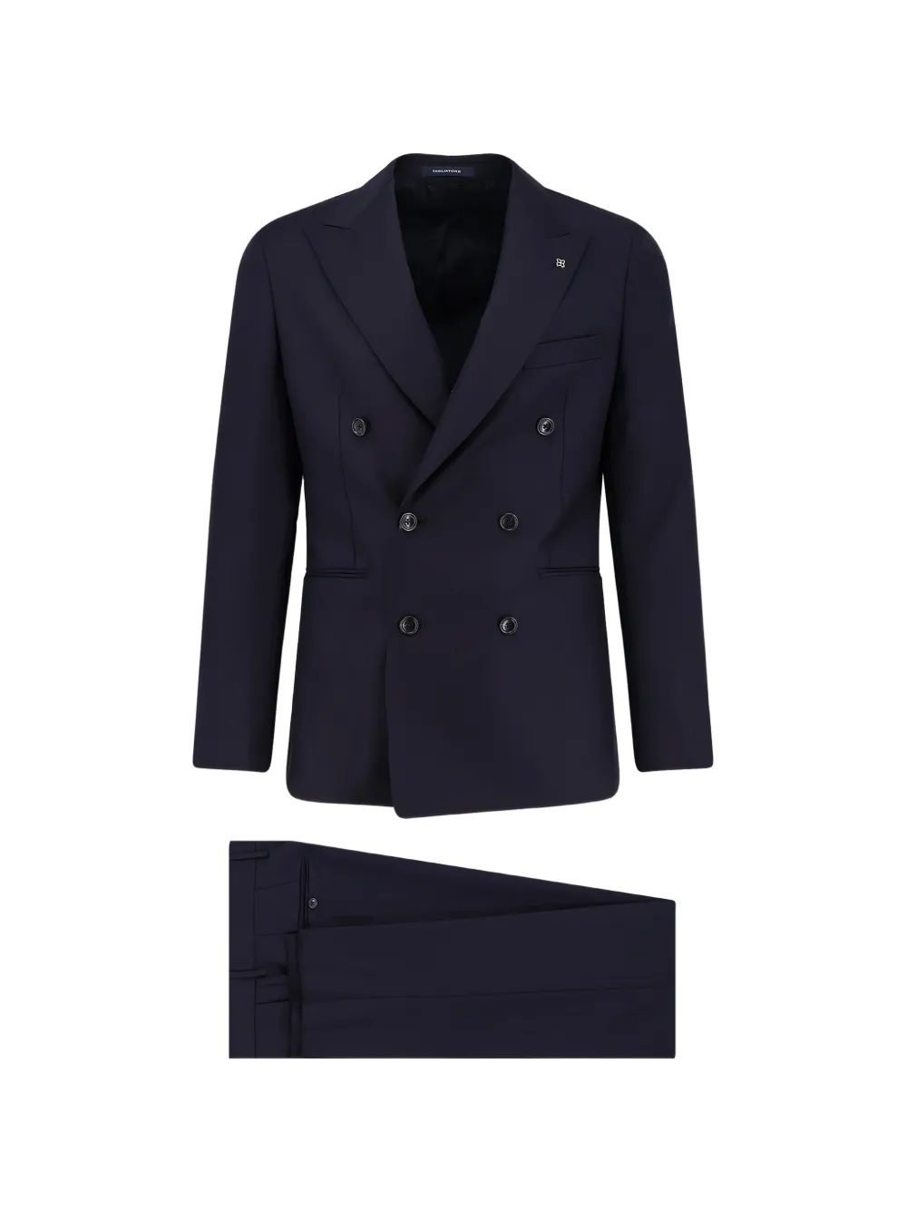 Tagliatore double-breasted peak lapel suit - Blu