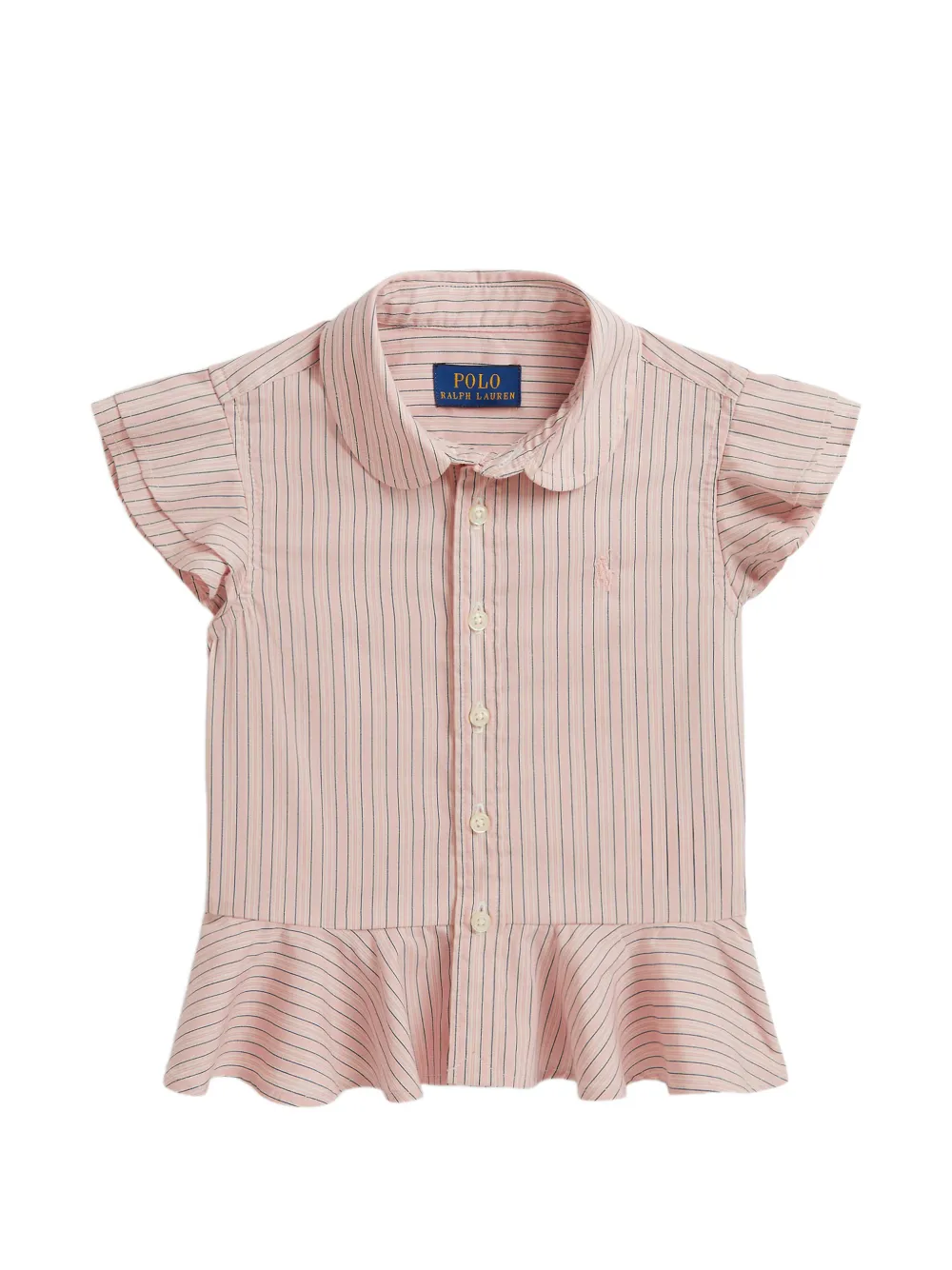 POLO RALPH LAUREN KIDS Gestreiftes Hemd - Rosa
