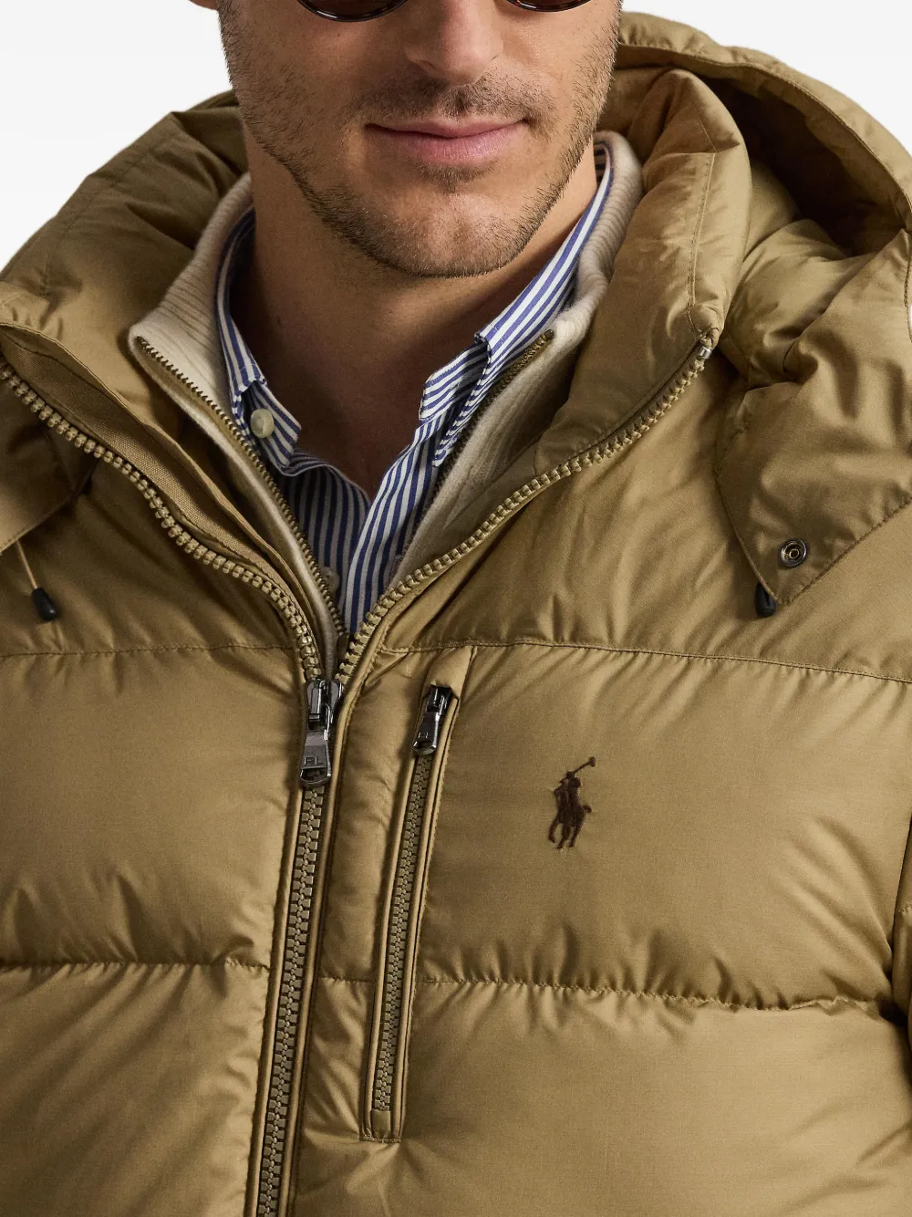 Polo Ralph Lauren The Gorham gewatteerd donsjack Bruin