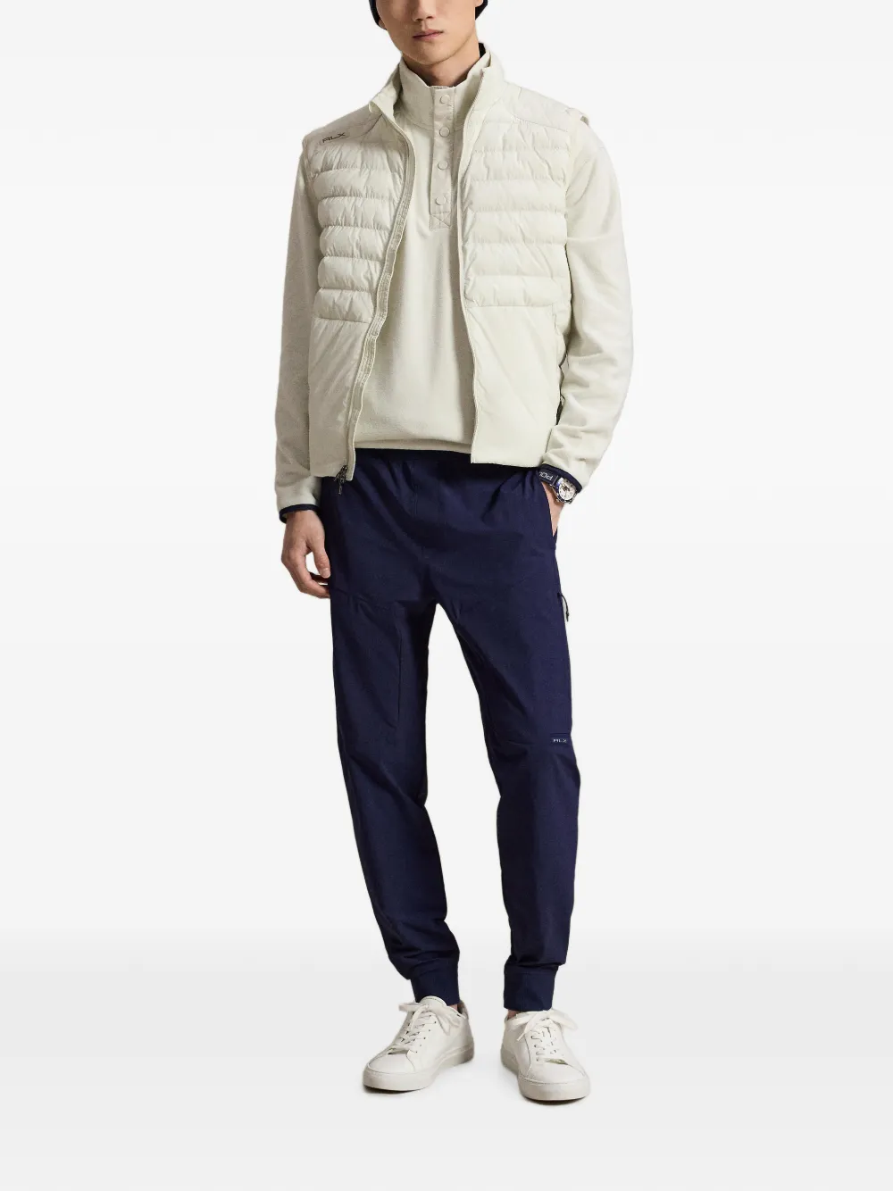 RLX Ralph Lauren Isolerende gewatteerde bodywarmer met rits Wit
