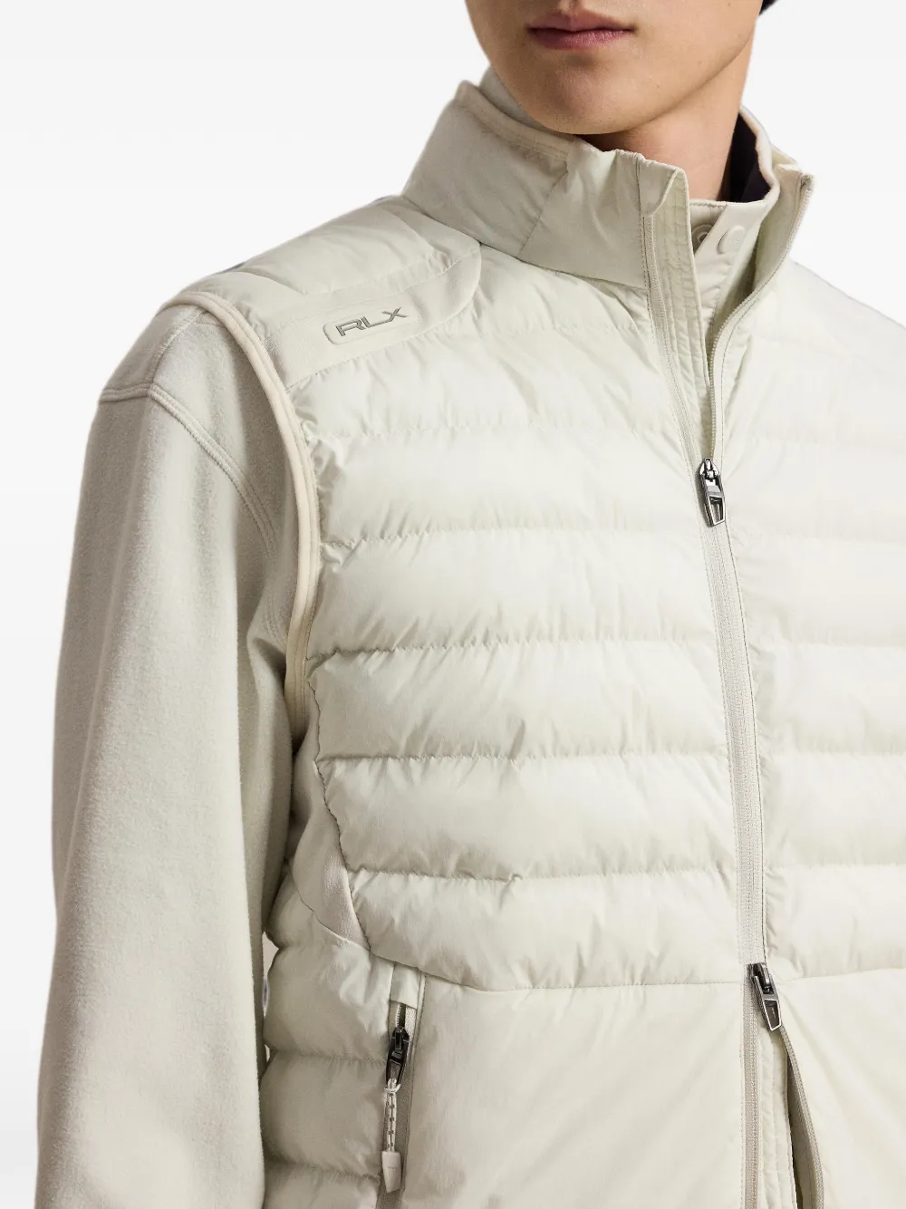 RLX Ralph Lauren Isolerende gewatteerde bodywarmer met rits Wit