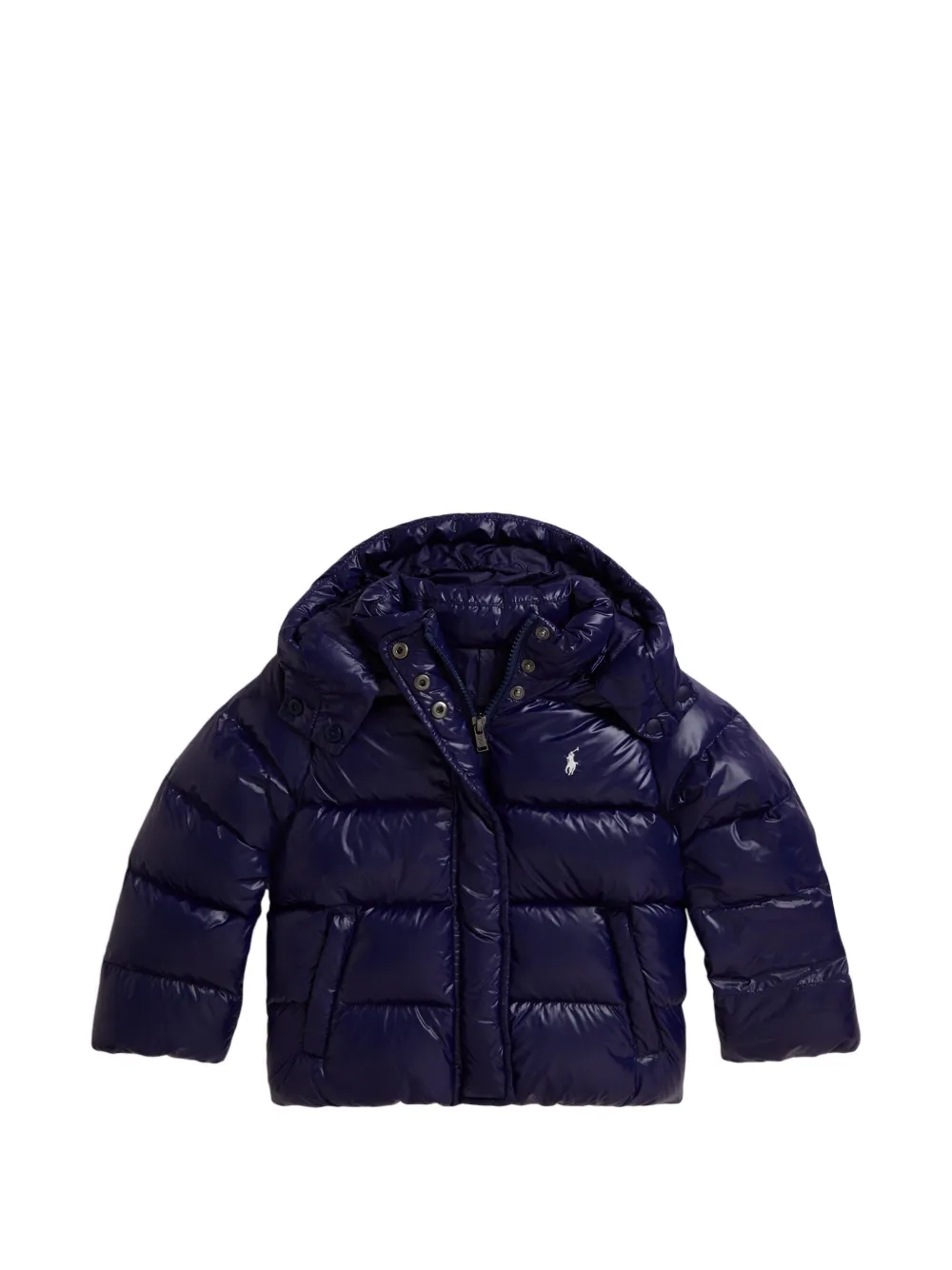 POLO RALPH LAUREN KIDS Piumino trapuntato con cappuccio - Blu