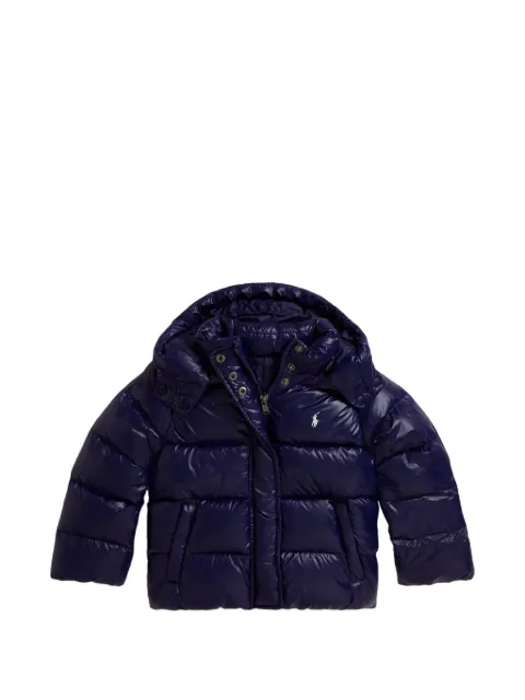 POLO RALPH LAUREN KIDS shiny padded jacket
