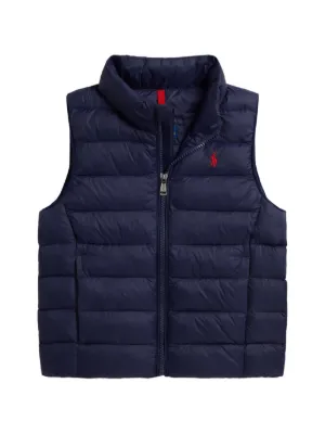 POLO RALPH LAUREN KIDS ジップアップ ダウンベスト | ブルー
