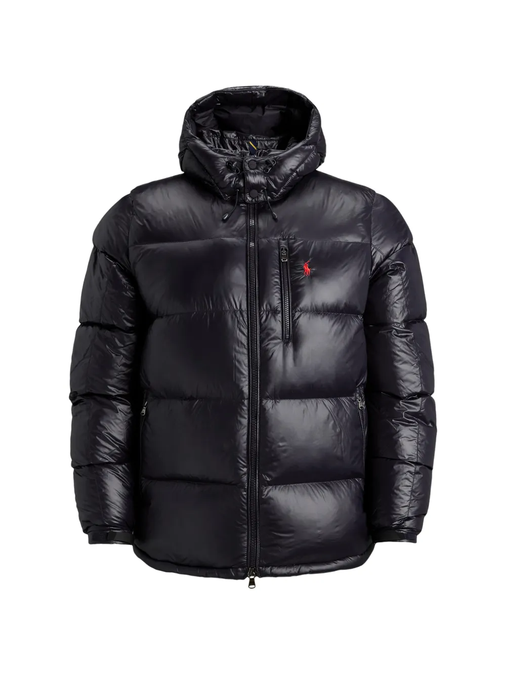 Polo Ralph Lauren The Gorham Glossed Daunenjacke mit Kapuze - Schwarz