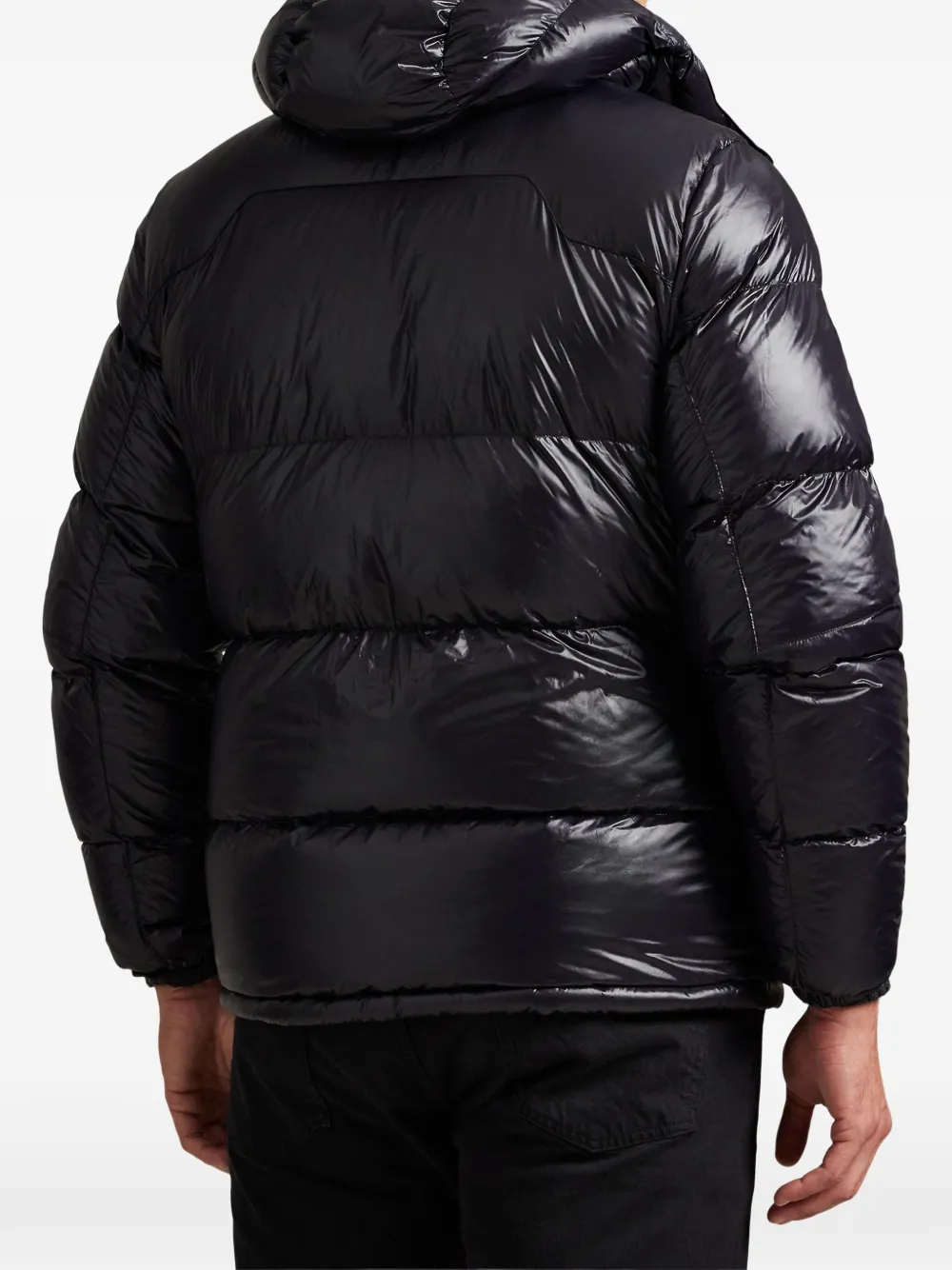 Polo Ralph Lauren The Gorham Glossed donsjack met capuchon Zwart