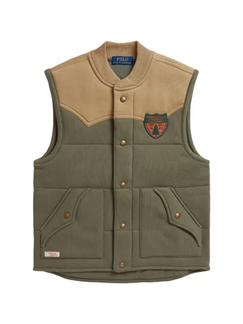 POLO RALPH LAUREN KIDS quilted panelled gilet