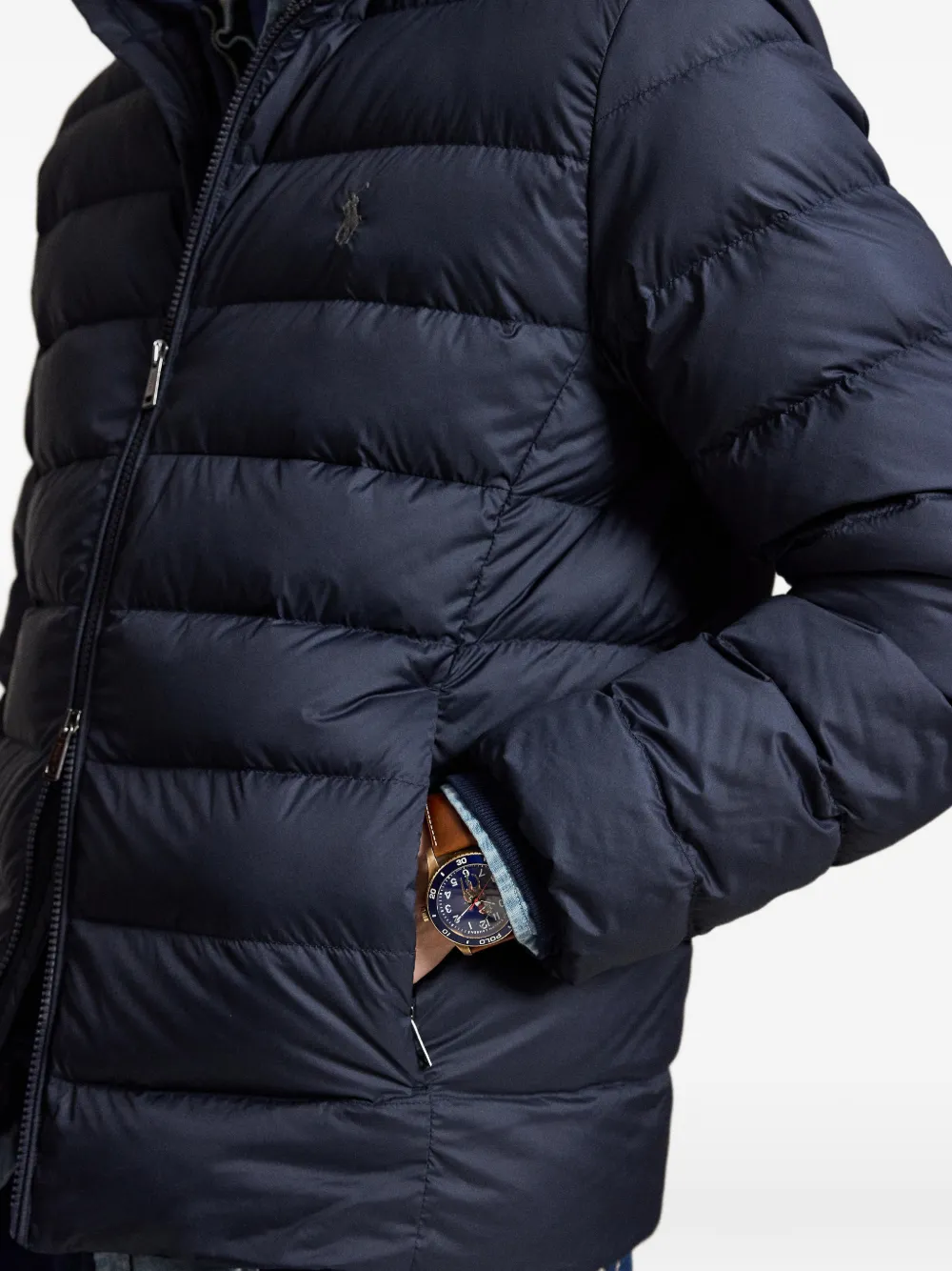 Polo Ralph Lauren Gewatteerd jack met opstaande hals Blauw