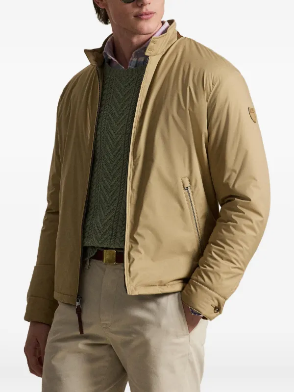 POLO ベージュ ジッパー付きジャケット POLO RALPH LAUREN（ポロ・ラルフローレン） フロントジップアップ