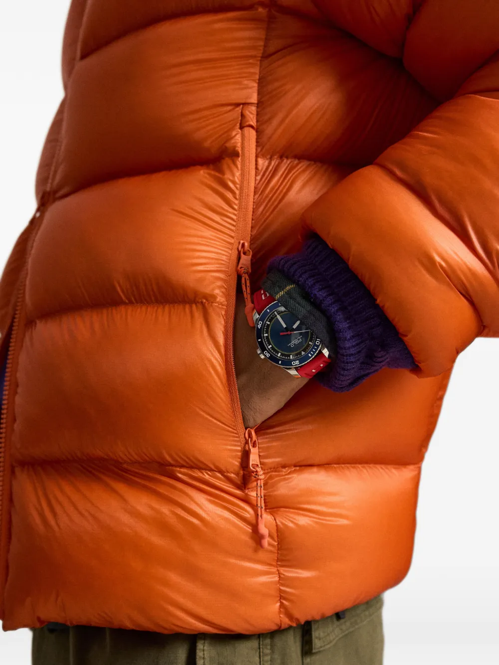 Polo Ralph Lauren The Hawthorne donsjack Oranje