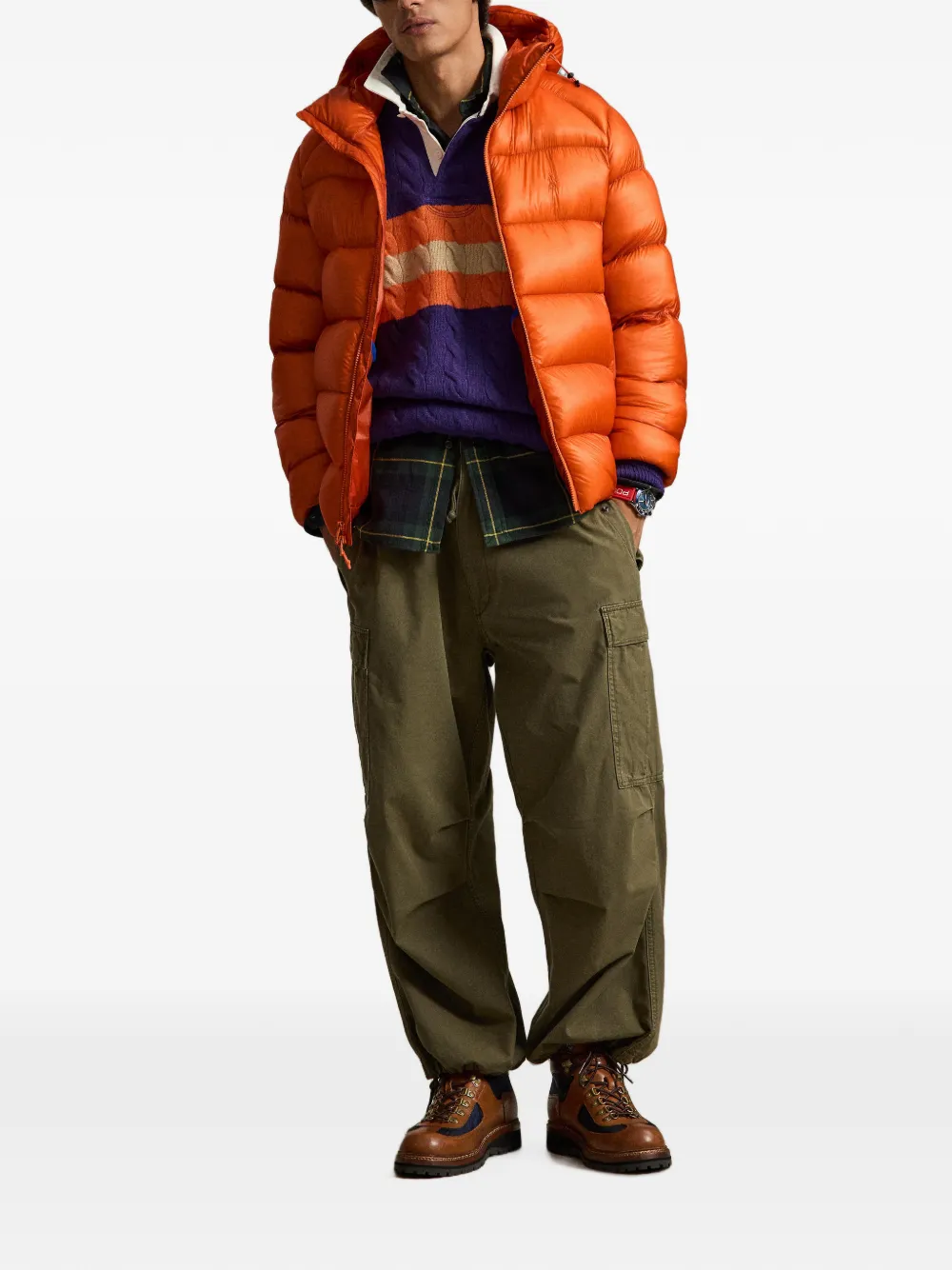 Polo Ralph Lauren The Hawthorne donsjack Oranje