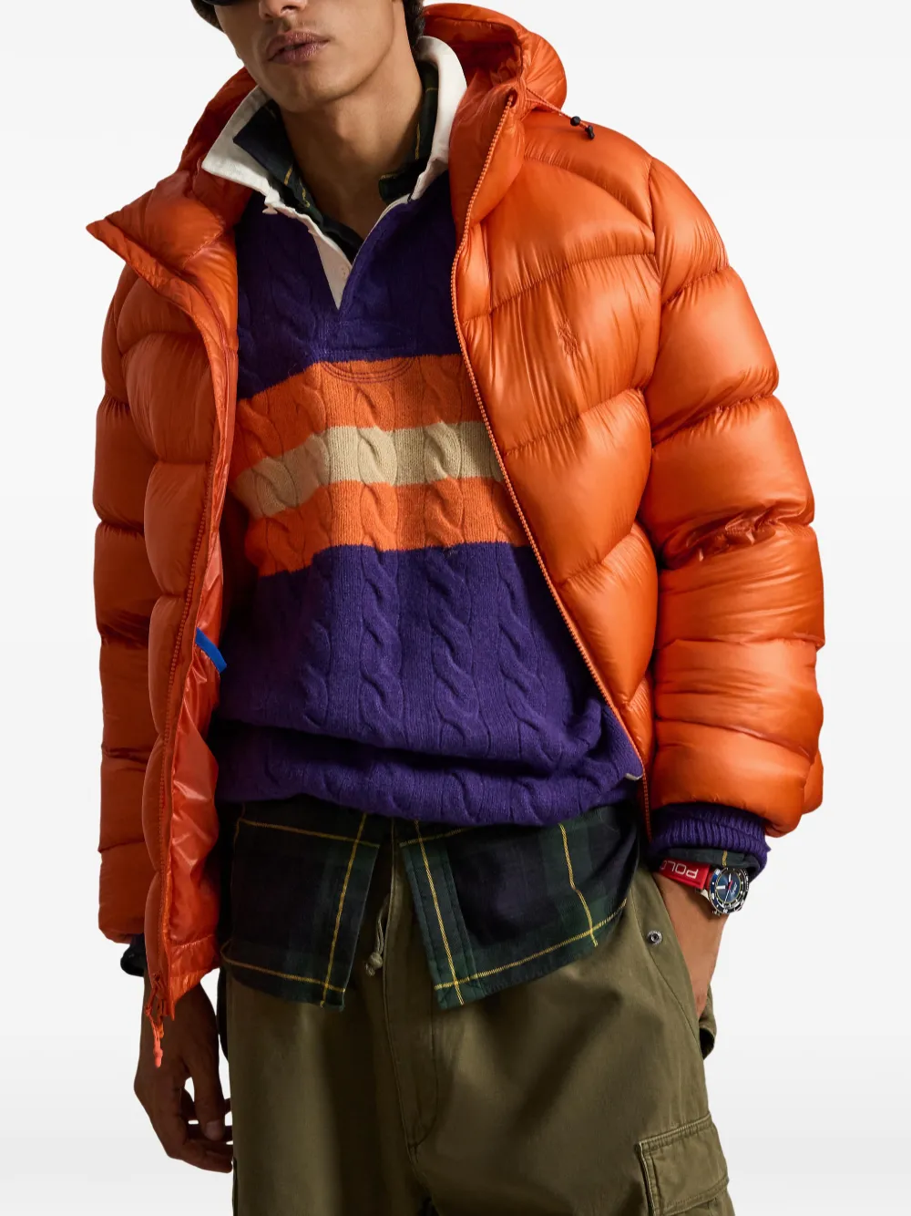 Polo Ralph Lauren The Hawthorne donsjack Oranje