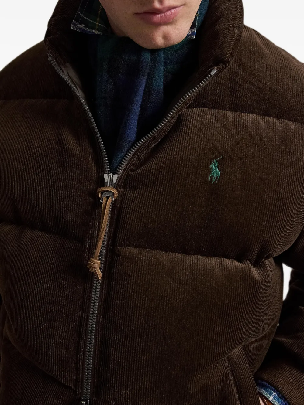 Polo Ralph Lauren Gewatteerd ribfluweel jack Bruin