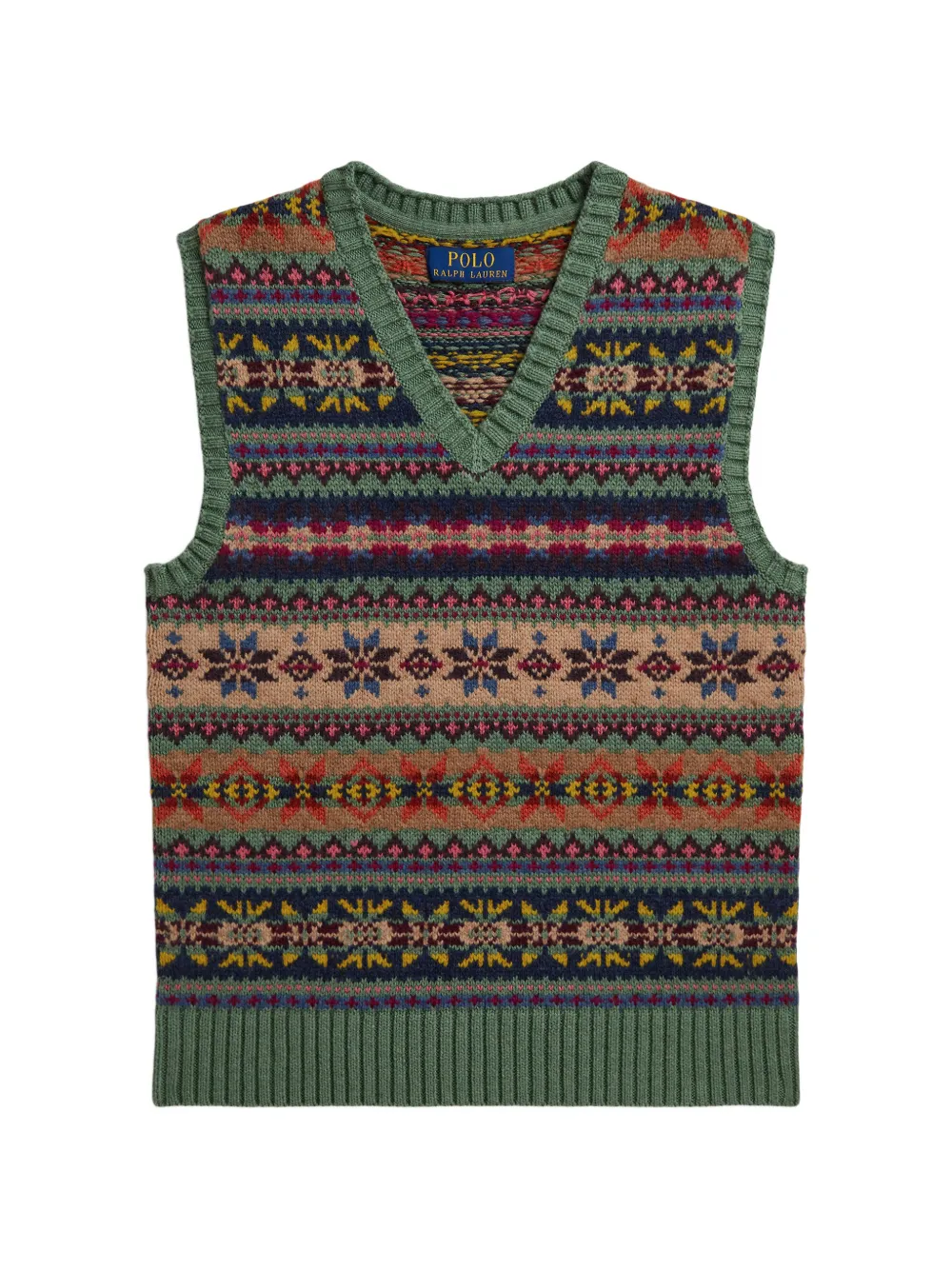POLO RALPH LAUREN KIDS Gilet con scollo a V - Verde