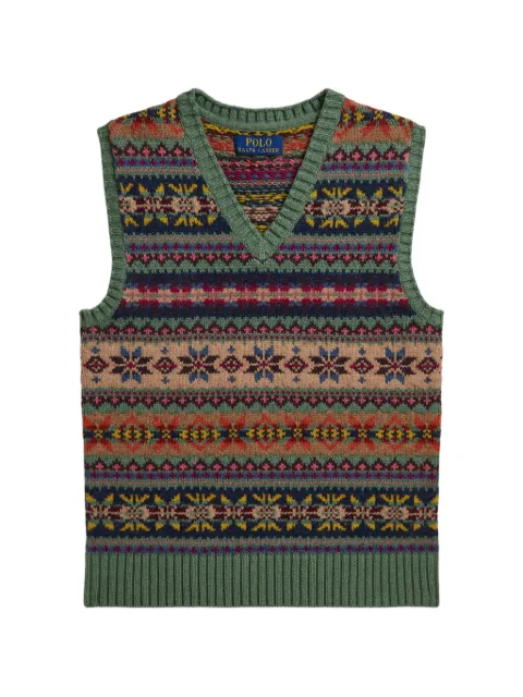 POLO RALPH LAUREN KIDS V neck vest