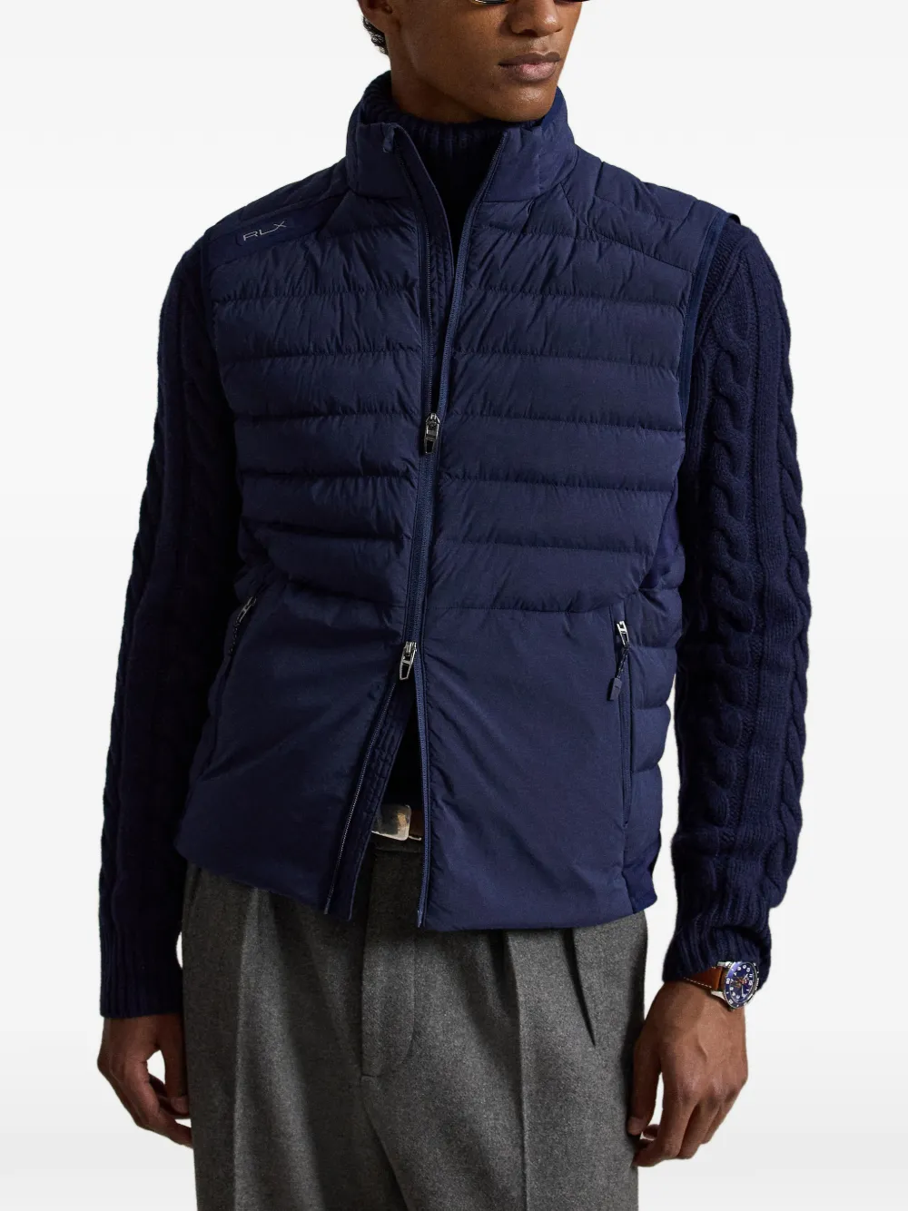 RLX Ralph Lauren Bodywarmer met rits Blauw
