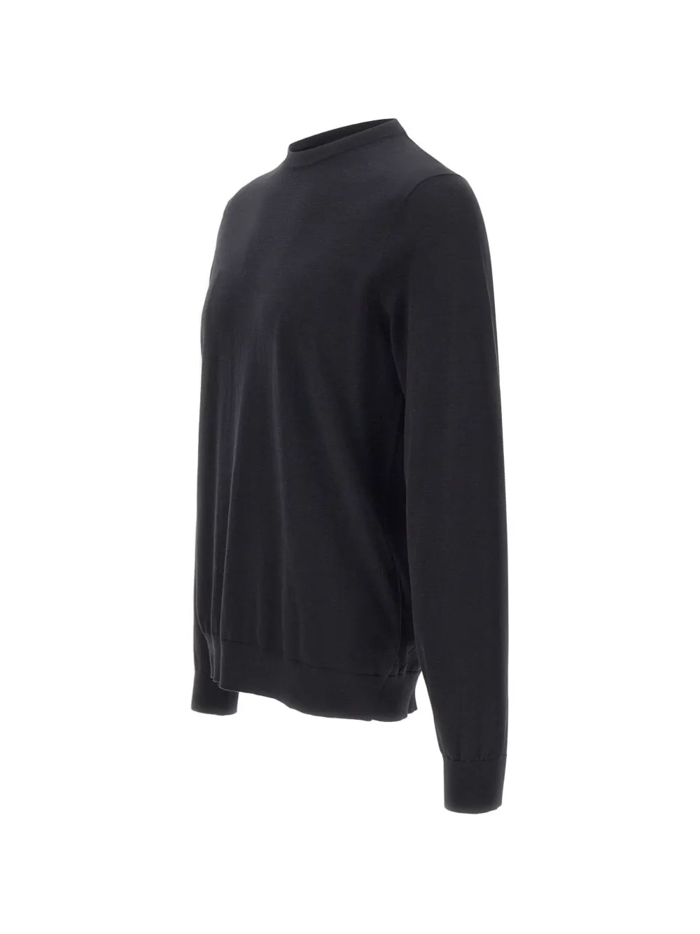  Diktat Ribbed Crew-neck Sweater - Black 