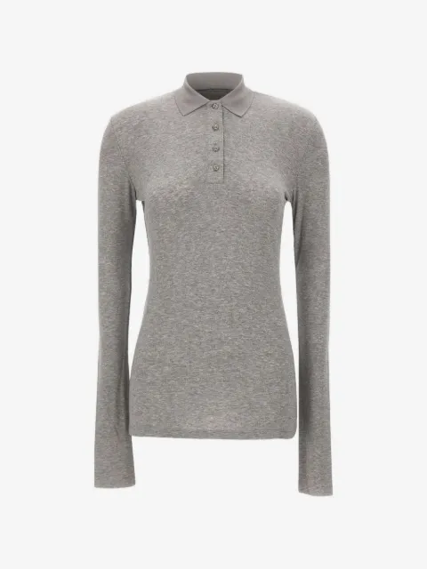 ENTIRE STUDIOS ribbed long-sleeve polo