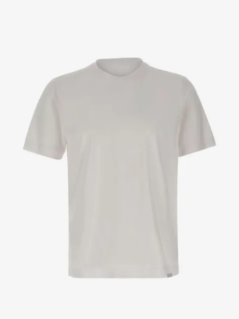 DIKTAT crew-neck side-slits T-shirt