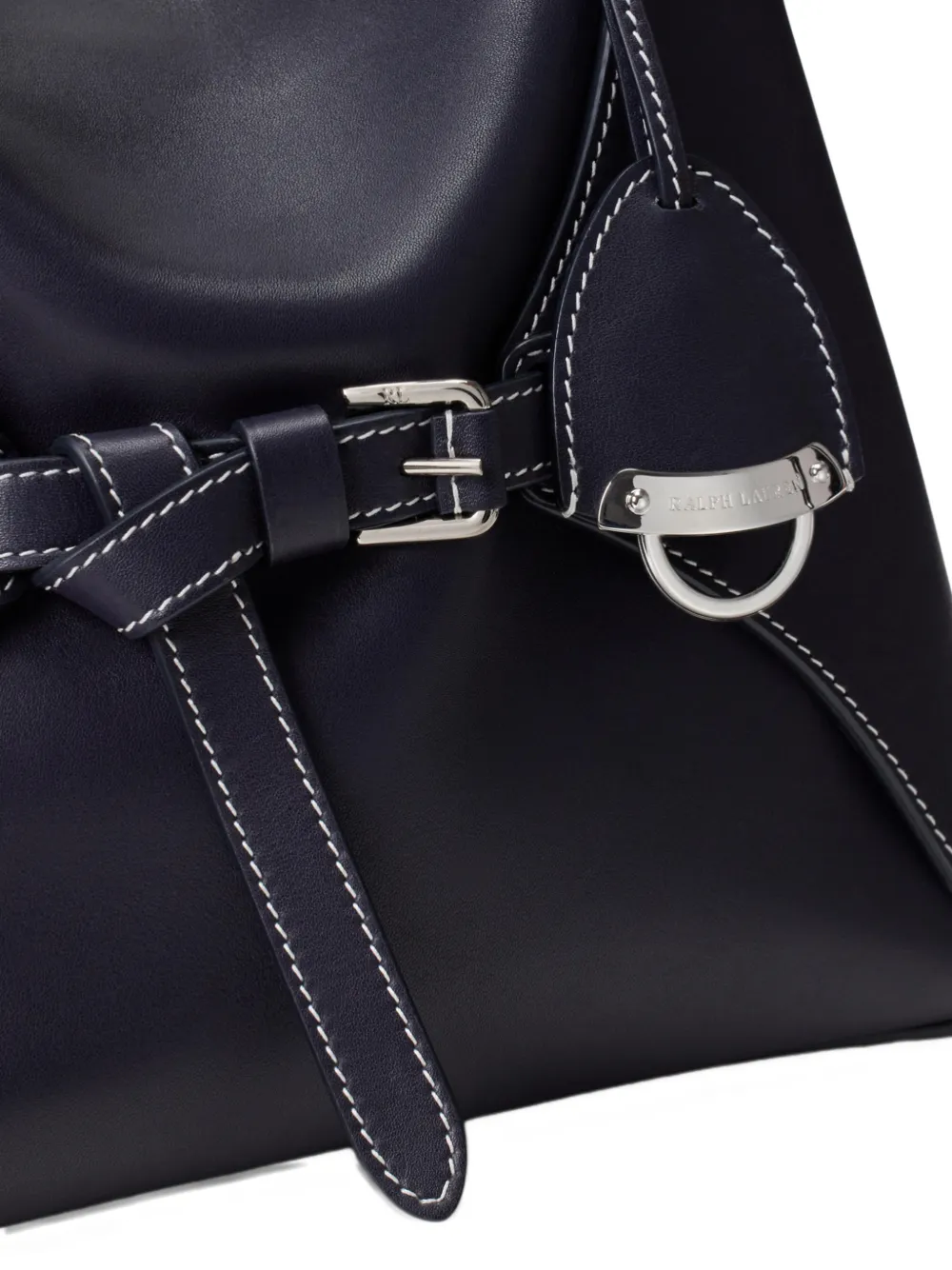 Ralph Lauren Collection The Ralph leren shopper met houten handvat Blauw