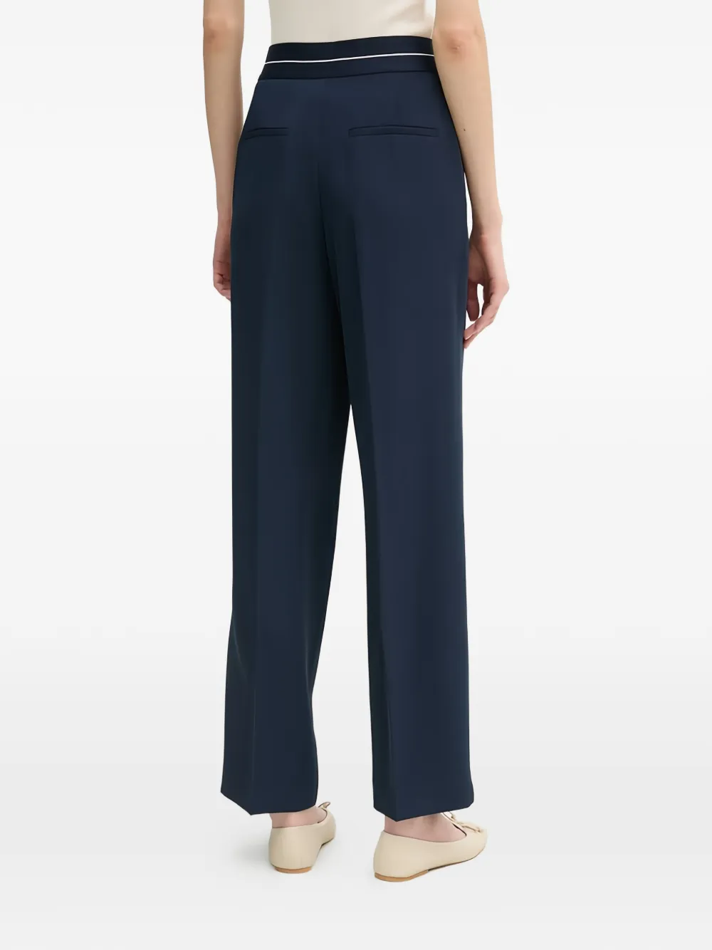 Joop! Broek met logo tailleband Blauw