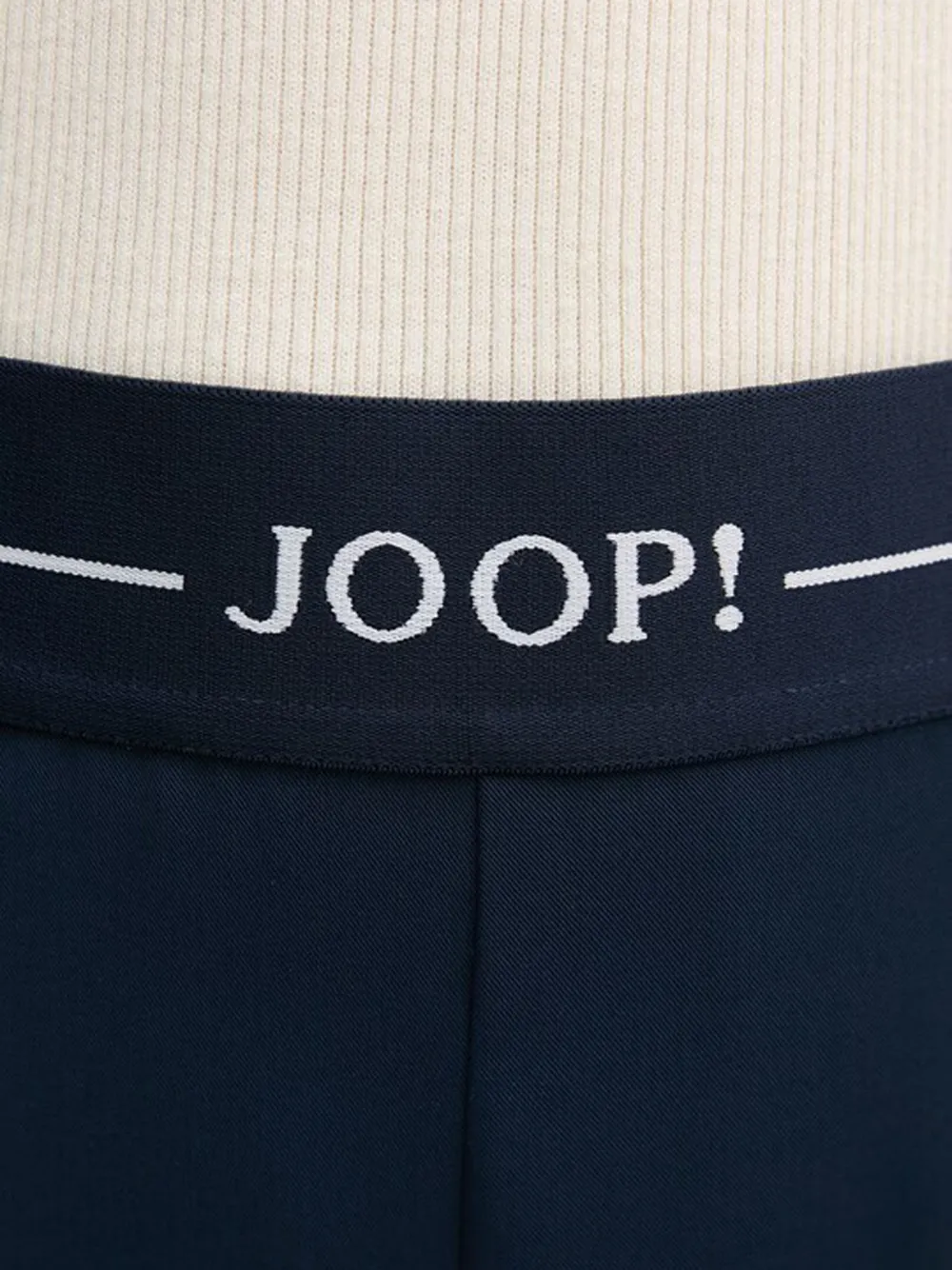 Joop! Broek met logo tailleband Blauw