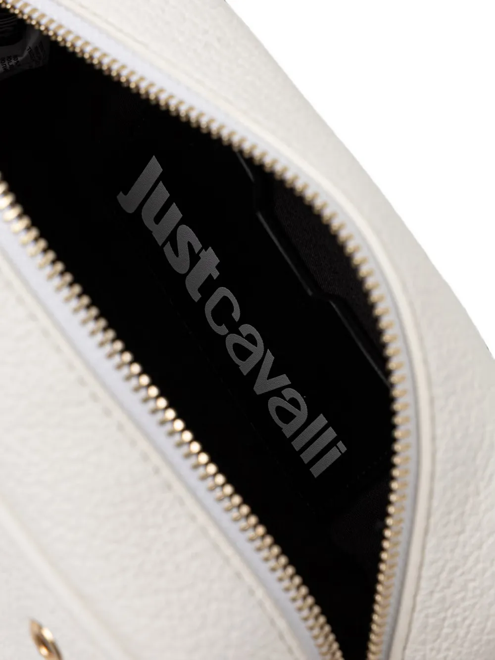 Just Cavalli Crossbodytas met logo en ringlets Wit