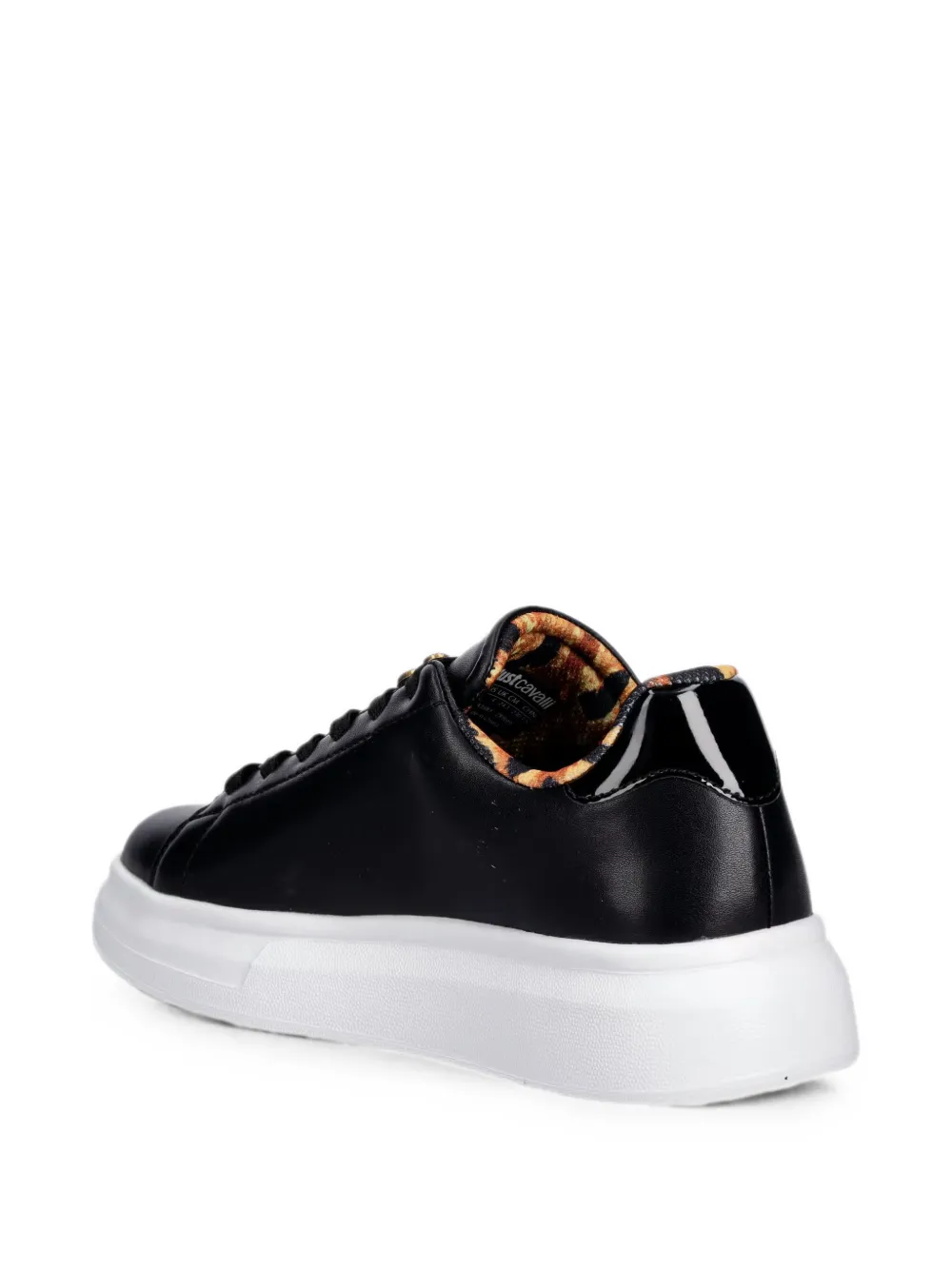 Just Cavalli Sneakers met dierenprint en logodetail Zwart