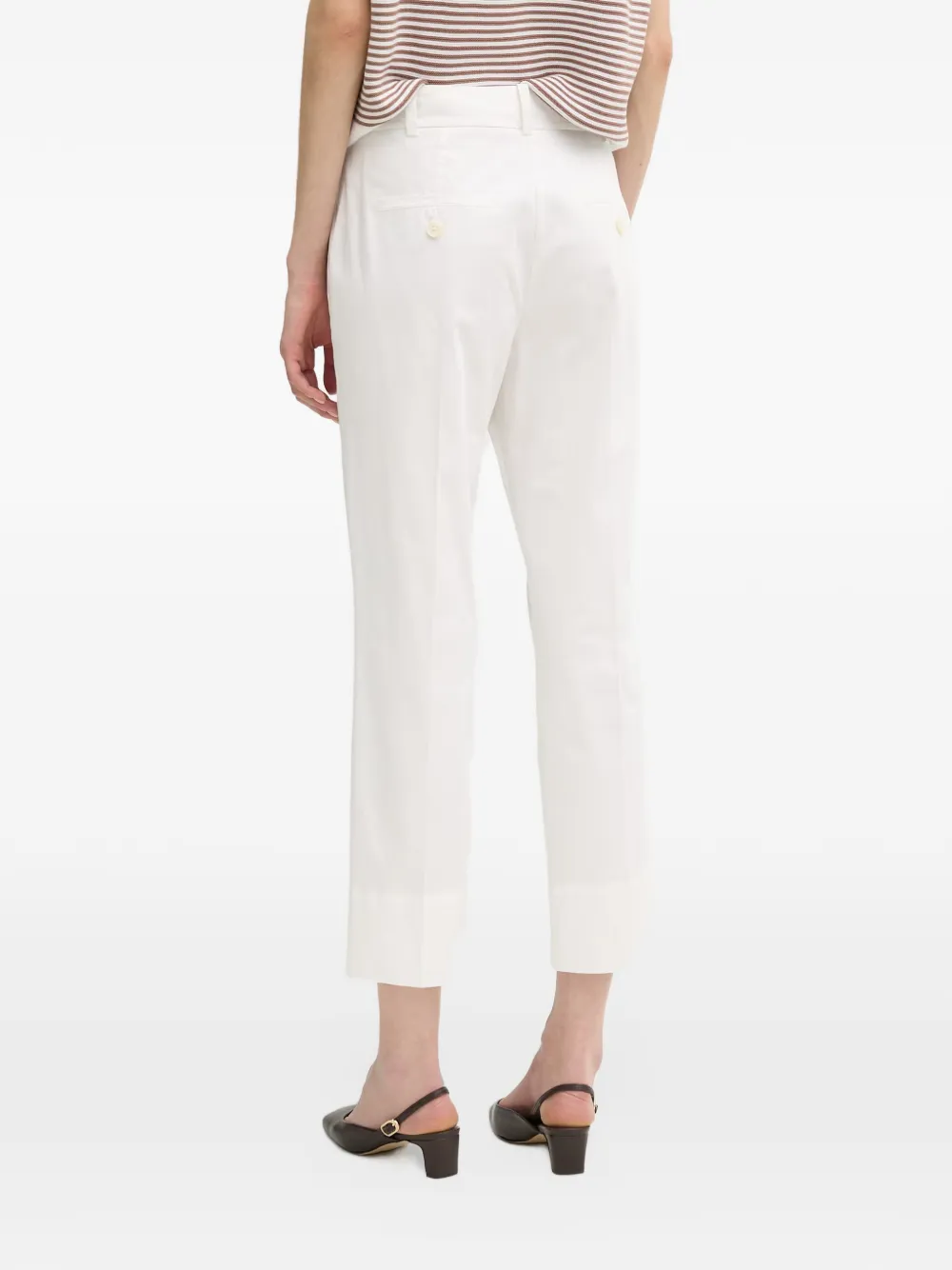 Joop! Broek met knoopsluiting Wit