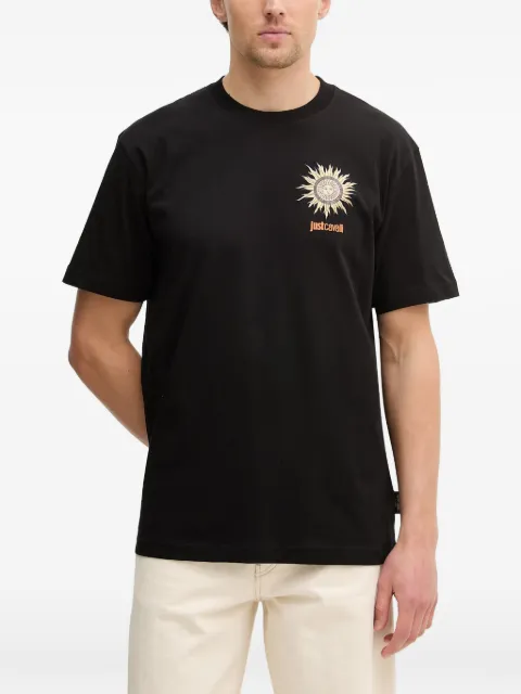 Just Cavalli sun-print logo-print T-shirt