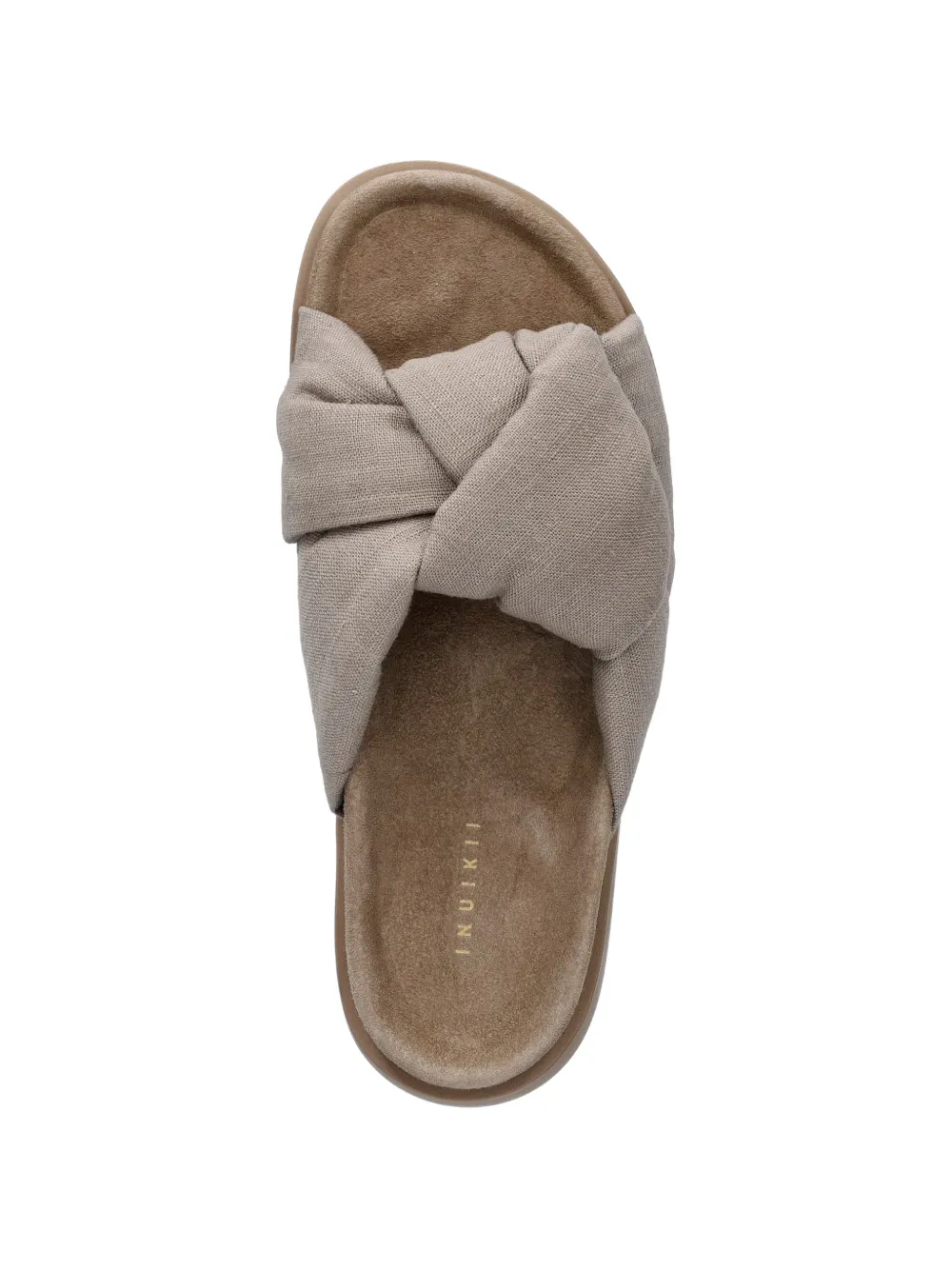 Inuikii Oversized Knot sandals Beige