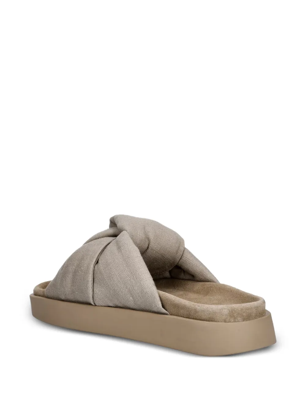 Inuikii Oversized Knot sandals Beige
