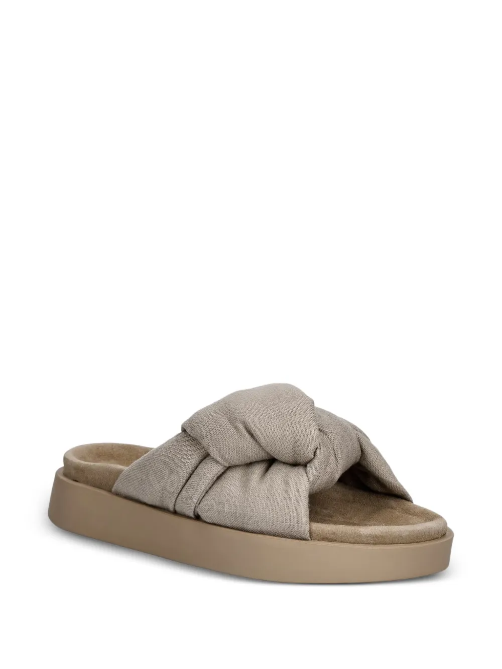 Inuikii Oversized Knot sandals Beige