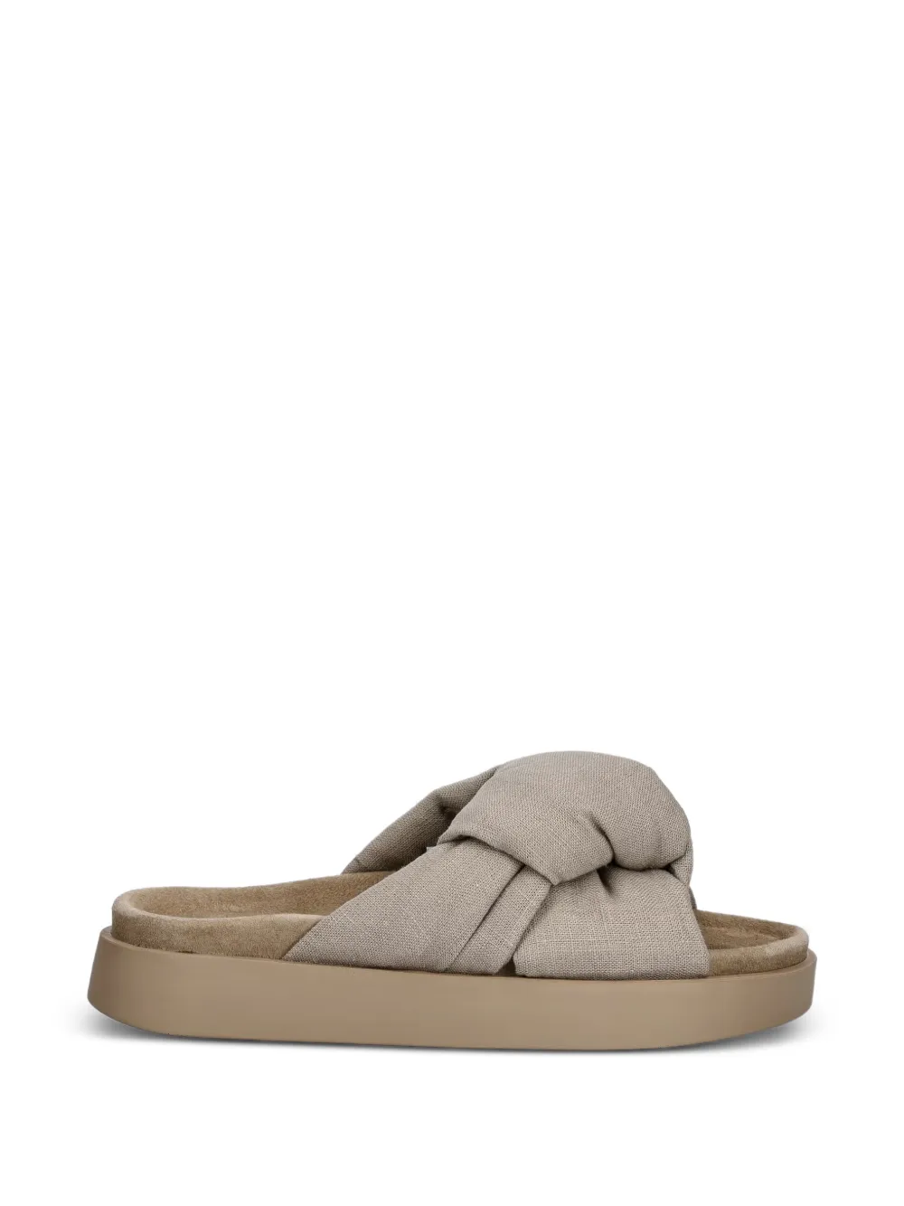 Inuikii Oversized Knot sandals Beige