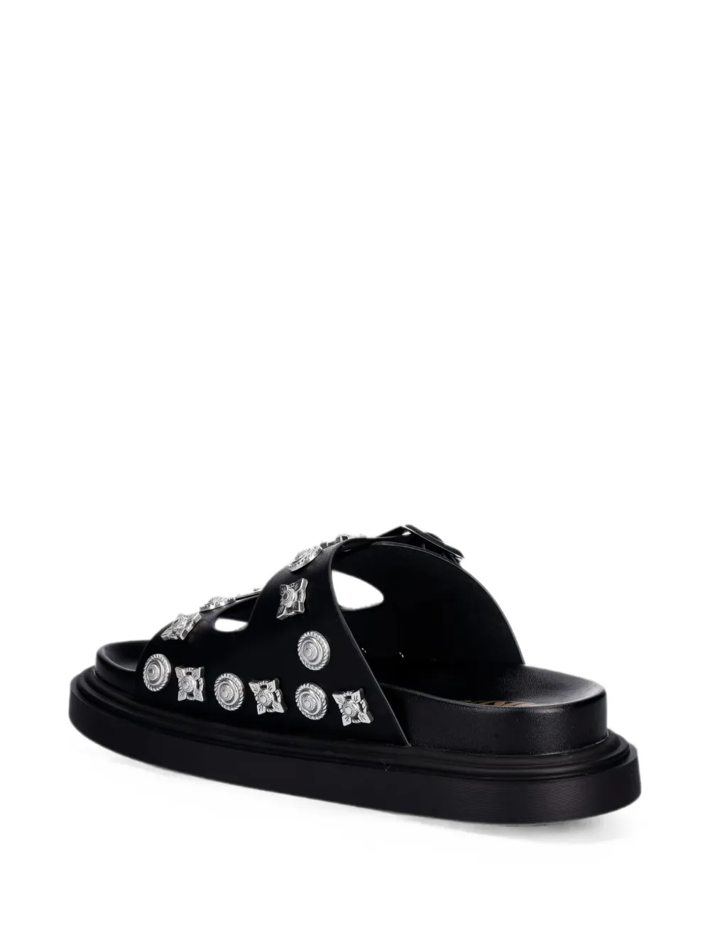 Just Cavalli stud-embellished buckle-fastening sandals Zwart