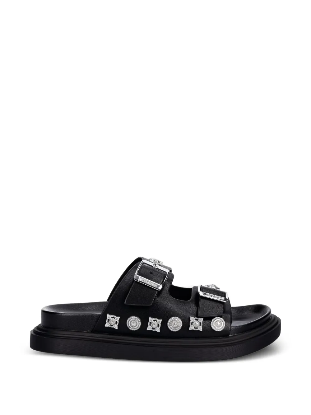 Just Cavalli stud-embellished buckle-fastening sandals Zwart