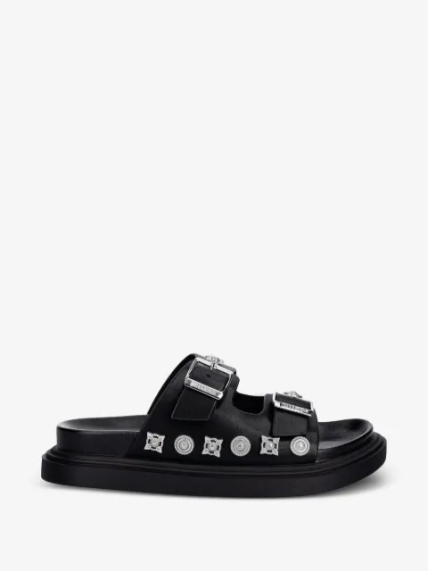 Just Cavalli stud-embellished buckle-fastening sandals