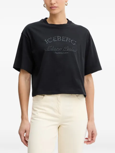 Iceberg boxy-fit embroidered-logo T-shirt
