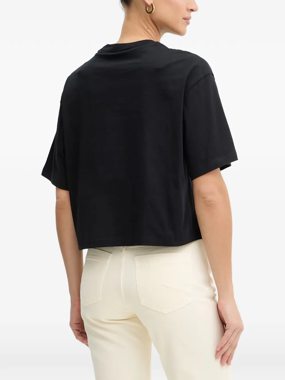 Iceberg Boxy-fit T-shirt met geborduurd logo Zwart