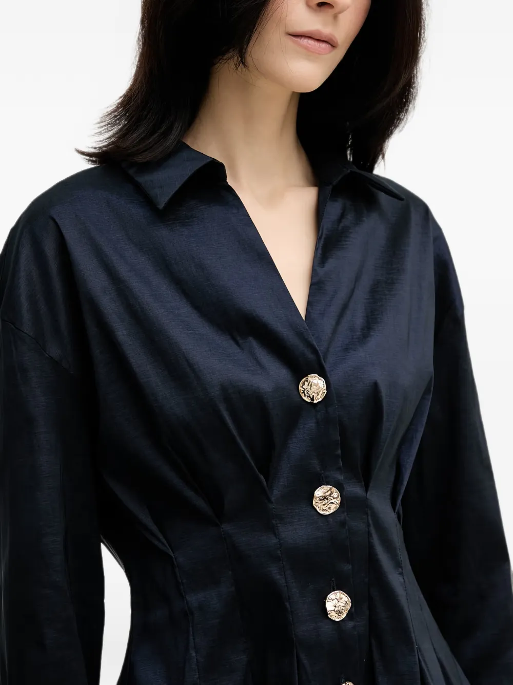 Joseph Ribkoff Blouse met knopen en plooien Blauw