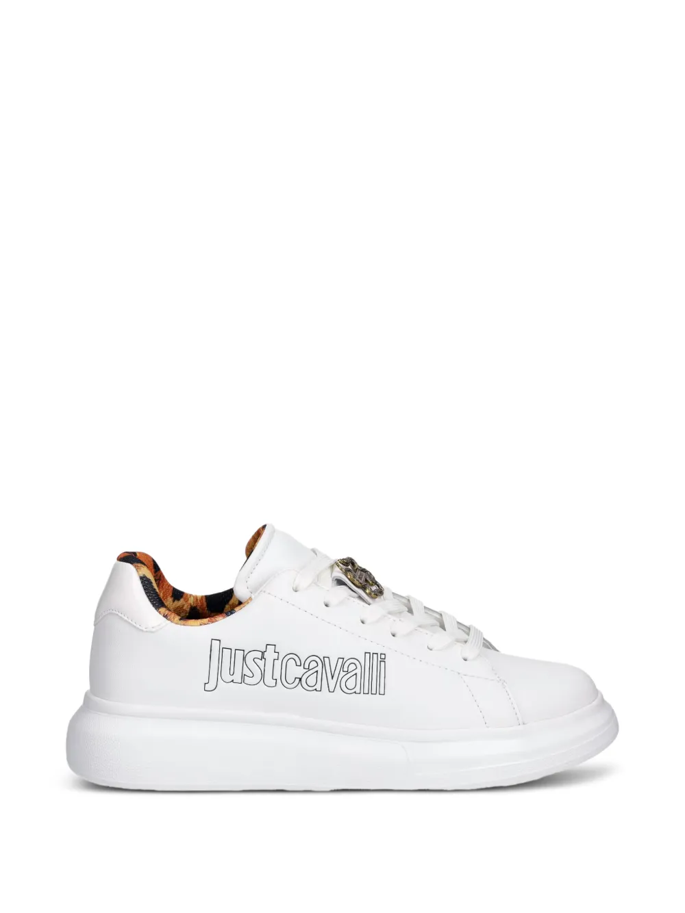Just Cavalli logo-plaque sneakers - Bianco