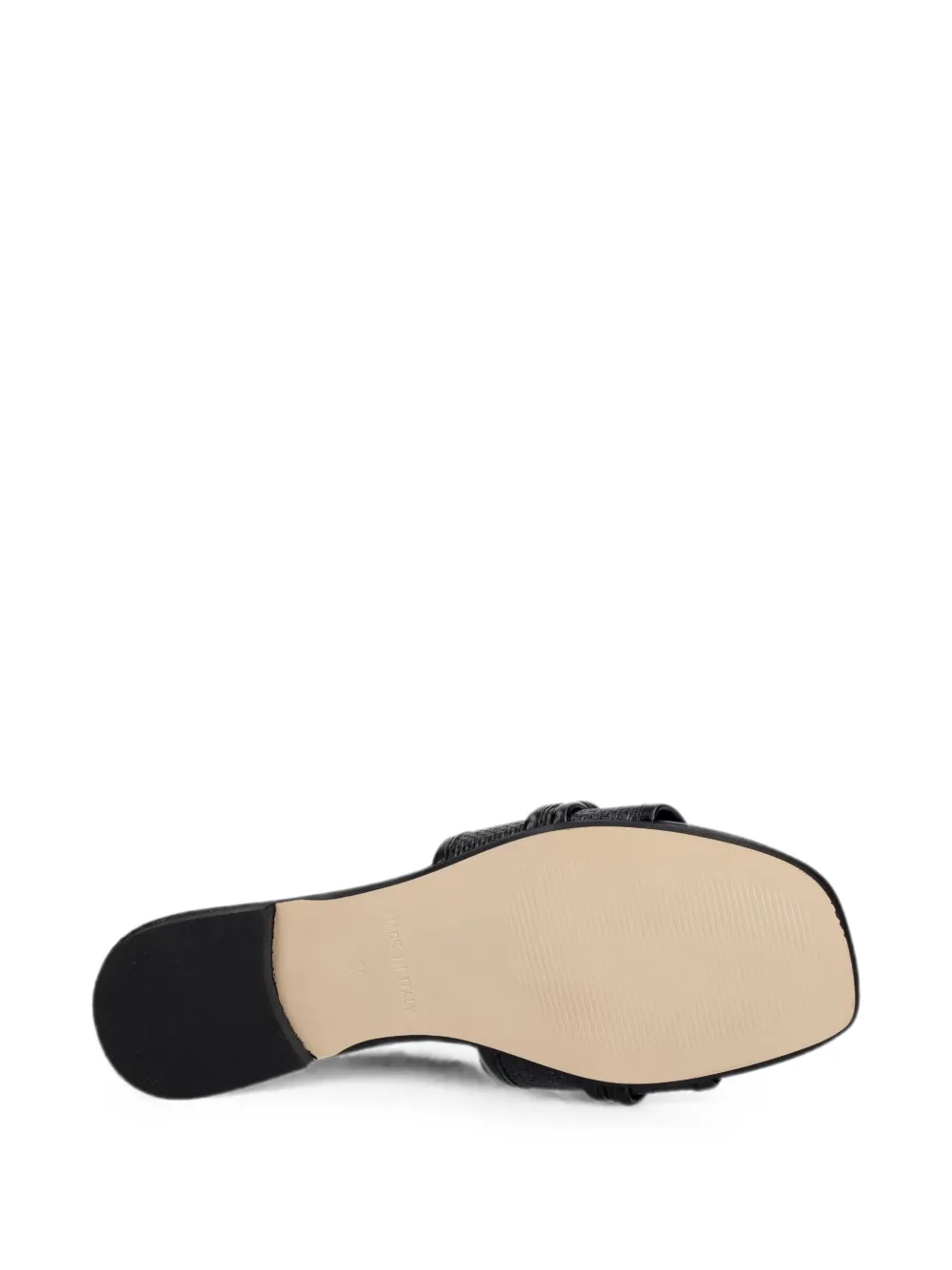 Just Cavalli chain-link woven slides Zwart