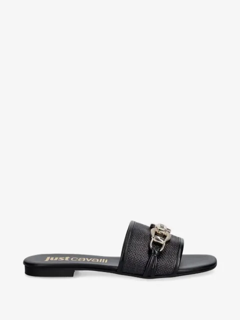 Just Cavalli chain-link woven sandals
