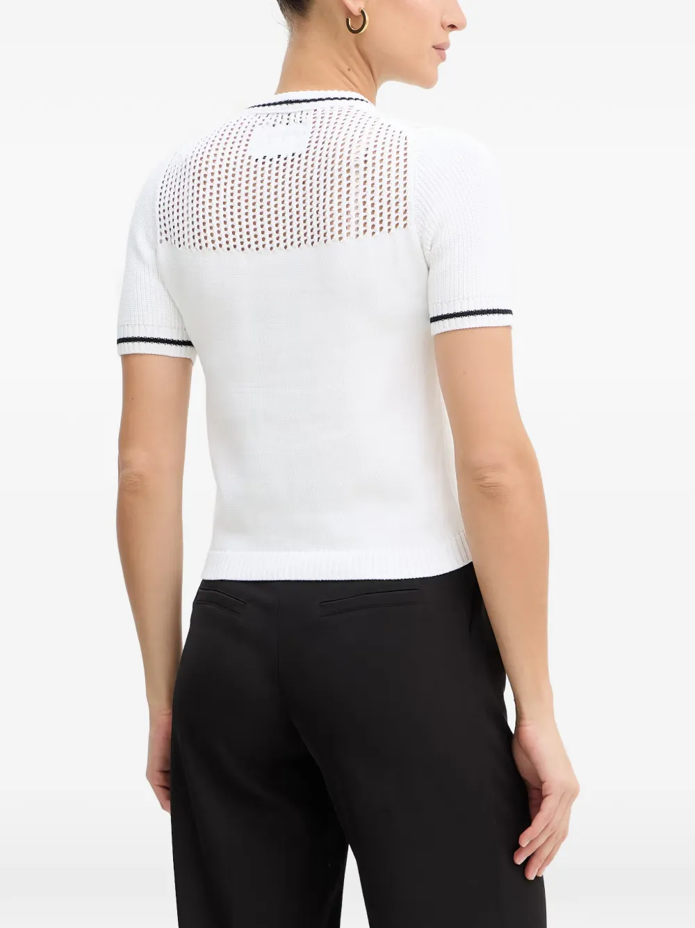 Iceberg T-shirt met contrasterende afwerking Wit