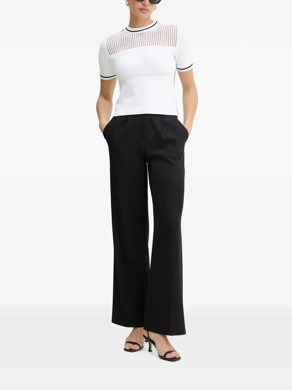 Iceberg T-shirt met contrasterende afwerking Wit