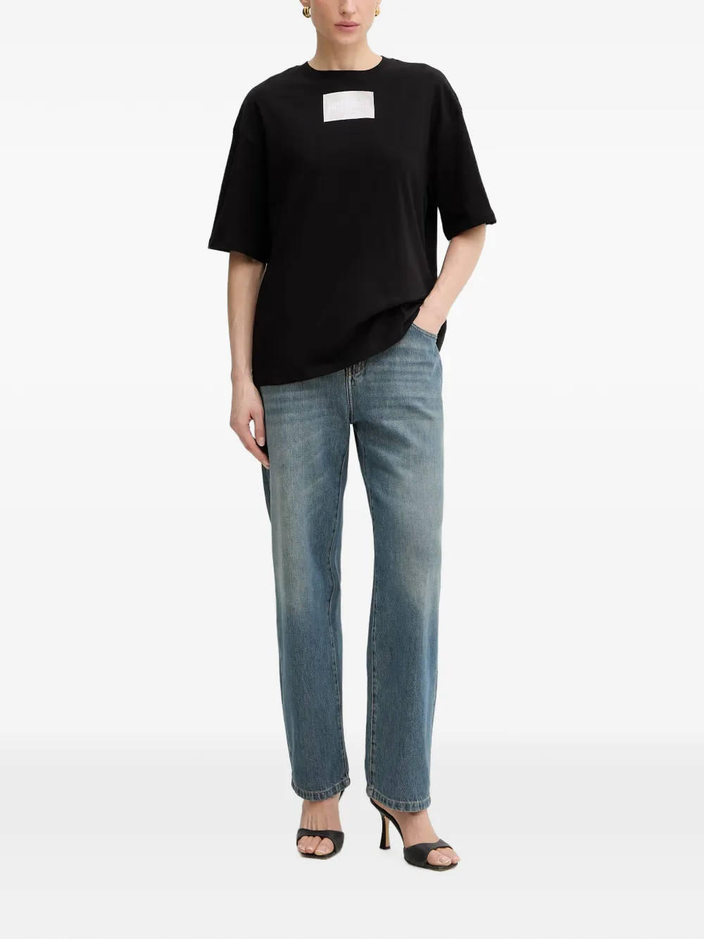 Just Cavalli T-shirt met korte mouwen Zwart
